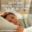 Uni ja mielenterveys ovat totta bedfellows