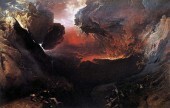John Martinin maalaus "Hänen vihansa suuri päivä" kuvaa vihaa.